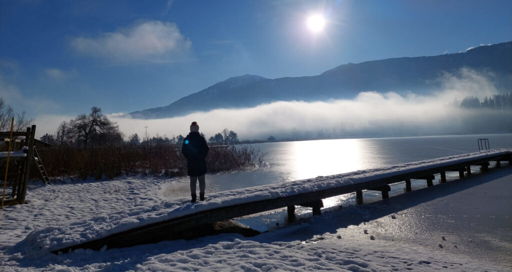 presseggersee in de winter